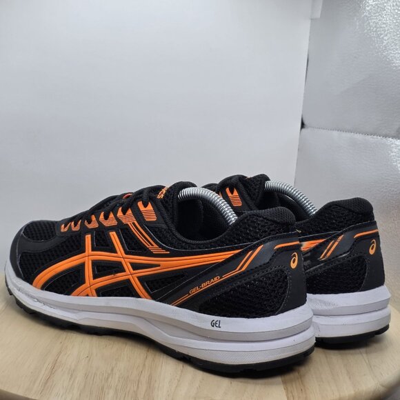 Mens Size 10 - Asics Gelbraid Orane/Black Athletic Running Shoes- 1011A738 - Picture 6 of 8